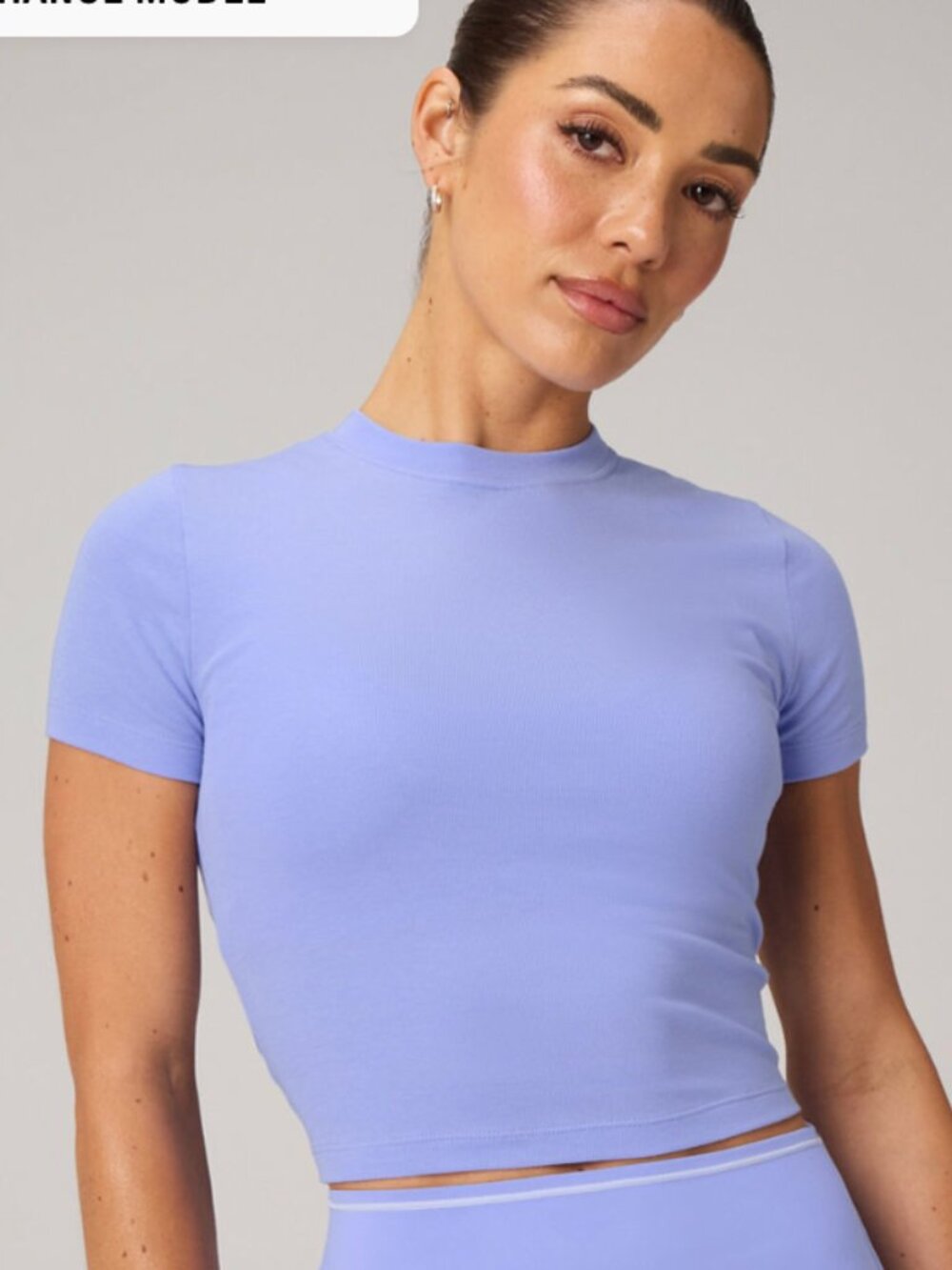 Classic Cotton Cropped Baby Tee & Sunchaser Short 3" | Fabletics